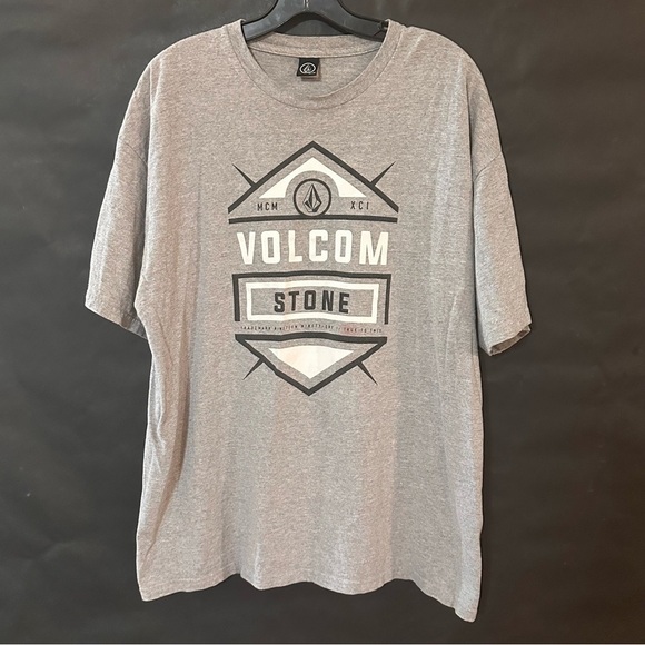 Vintage Volcom Stone Skate Gray Graphic T-Shirt Tee - Picture 2 of 7